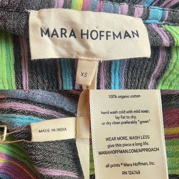 NWT Mara Hoffman Laila Maxi Dress in Multi Stripes - Picture 13 of 14